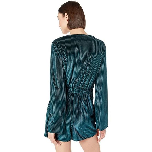 Cupcakes and Cashmere Caden Velvet Ribbed Romper - Picture 2 of 8